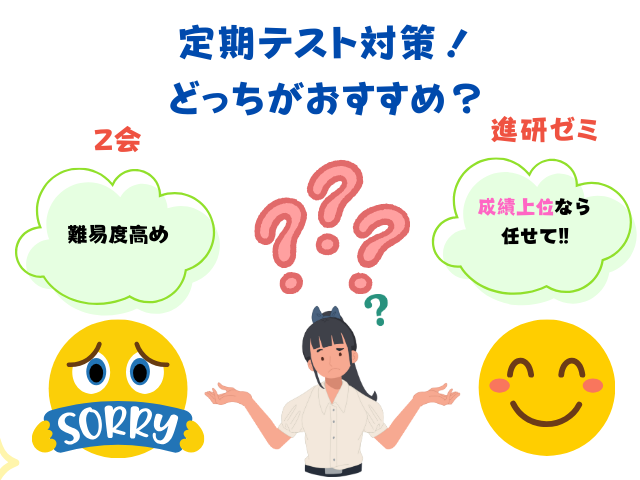 定期テストZ会と進研ゼミ