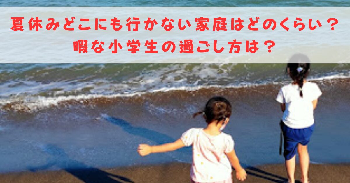 夏休み　暇　小学生 夏休み　どこにも行かない