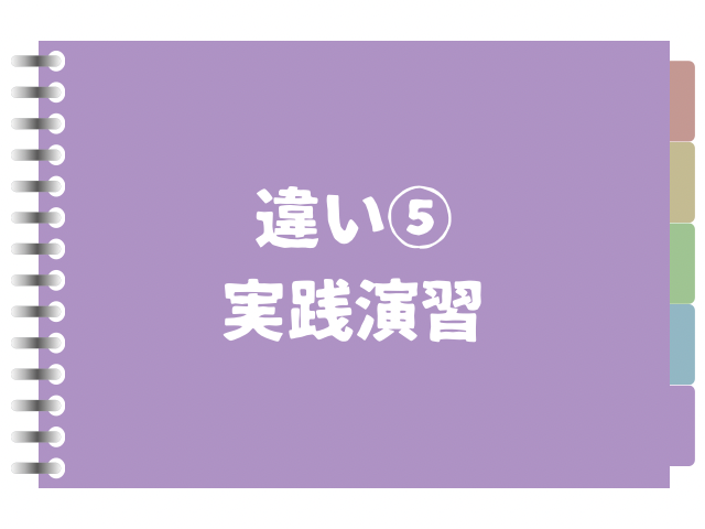 違い5実践演習の文字の画像