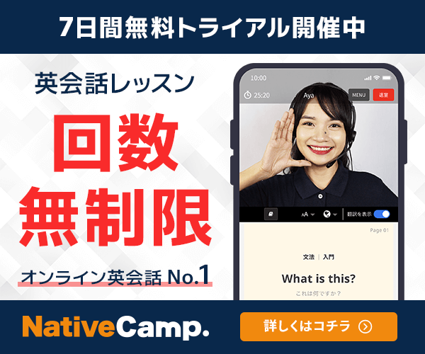 ネイティブキャンプバナー画像