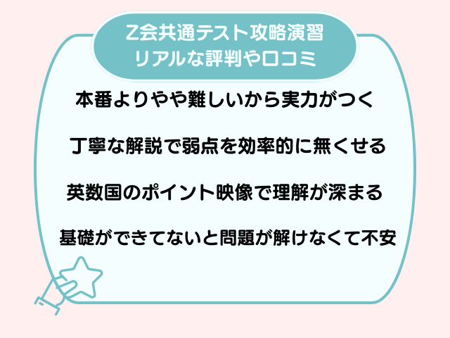 Z会リアルな評判の画像