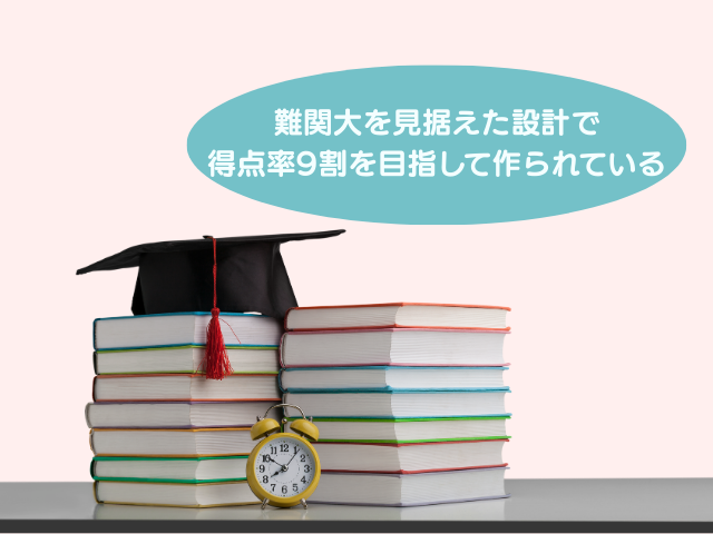 難関大を見据えた作りになっているの画像