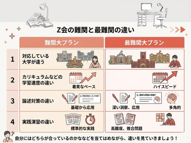 難関と最難関プランの違い